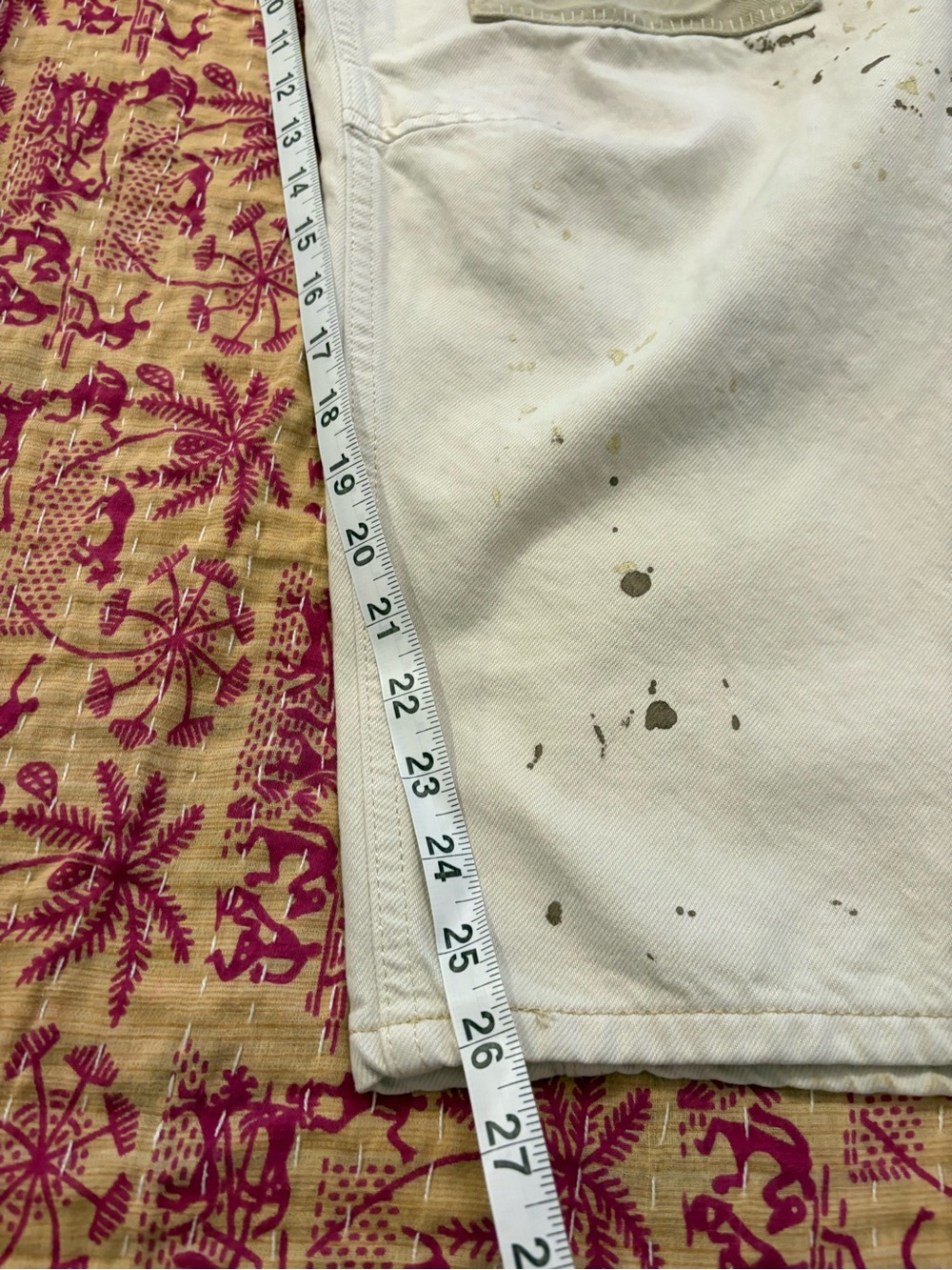 Free People Moxie Paint Splattered Barrel Jeans - Picture 9 of 9
